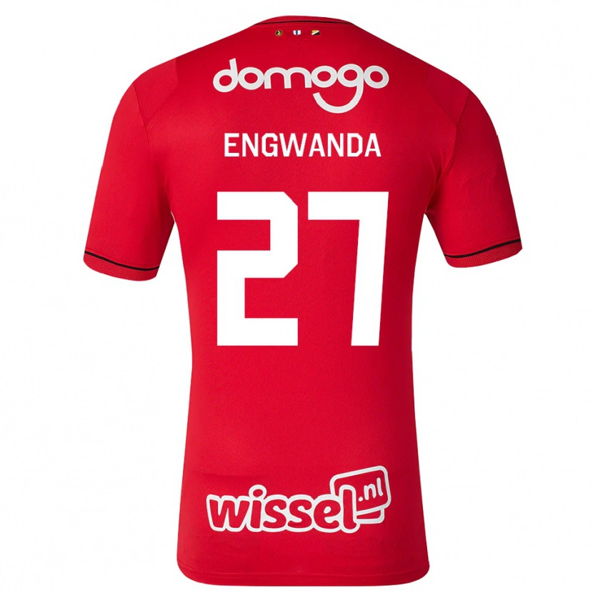 Danxen Heren Alonzo Engwanda #27 Rood Wit Zwart Thuisshirt Thuistenue 2026/27 T-Shirt België