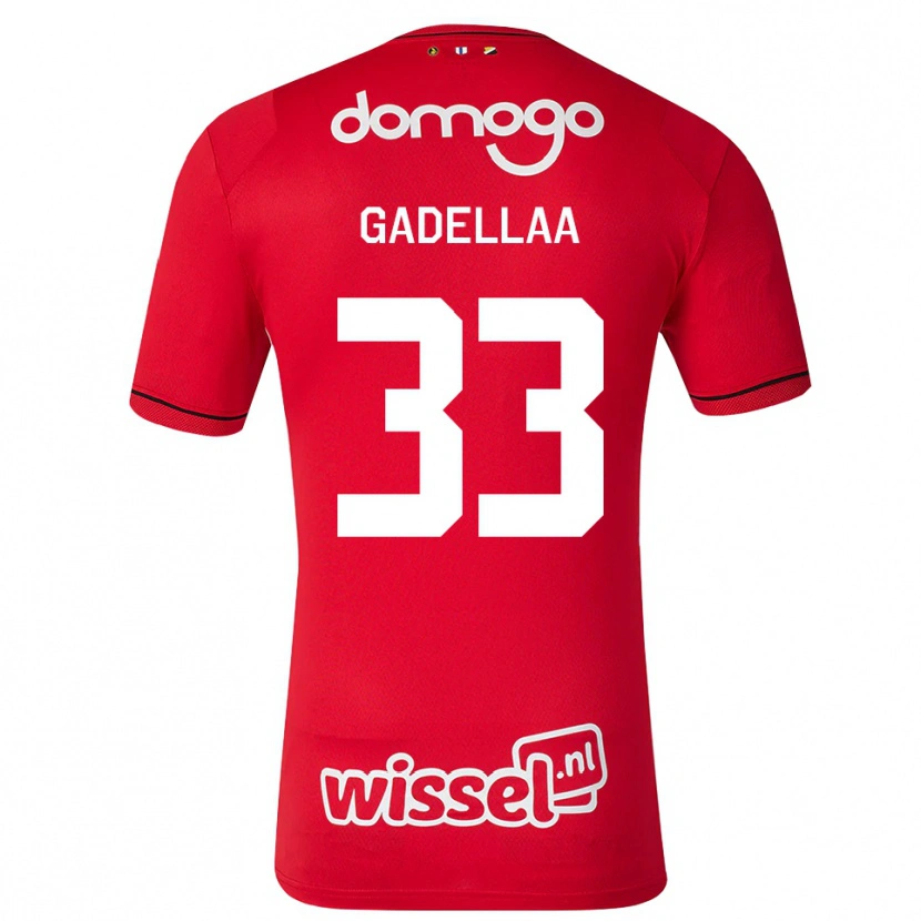 Danxen Heren Kevin Gadellaa #33 Rood Wit Zwart Thuisshirt Thuistenue 2026/27 T-Shirt België