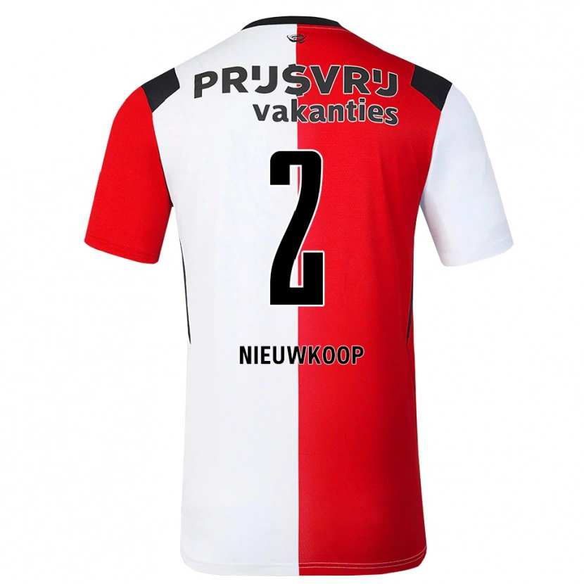 Danxen Heren Bart Nieuwkoop #2 Rood Wit Zwart Thuisshirt Thuistenue 2026/27 T-Shirt België