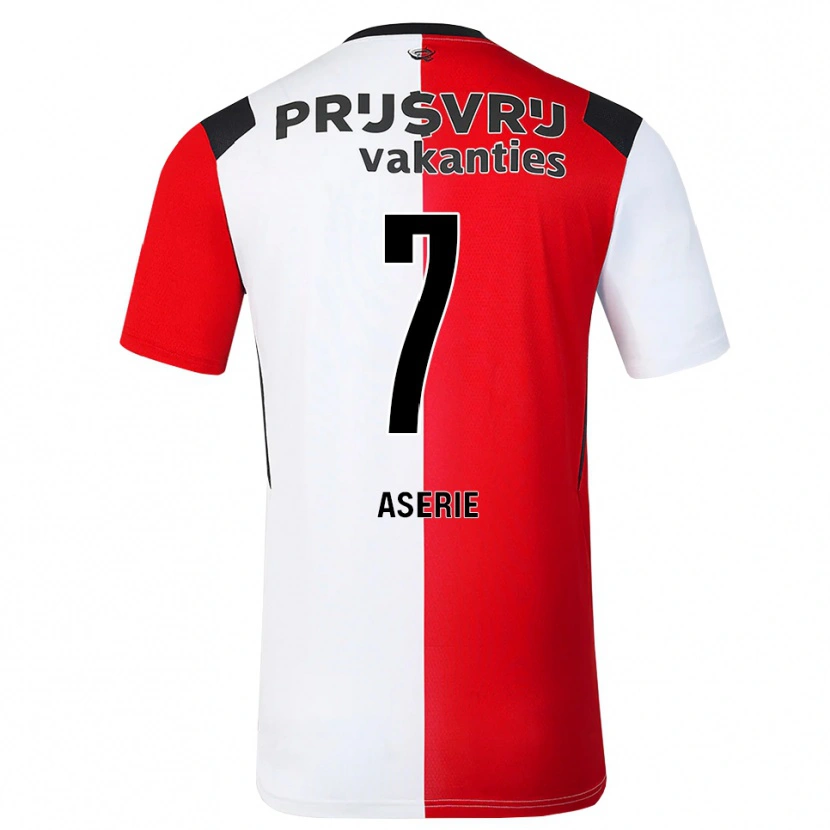 Danxen Heren Gian-Luca Aserie #7 Rood Wit Zwart Thuisshirt Thuistenue 2026/27 T-Shirt België