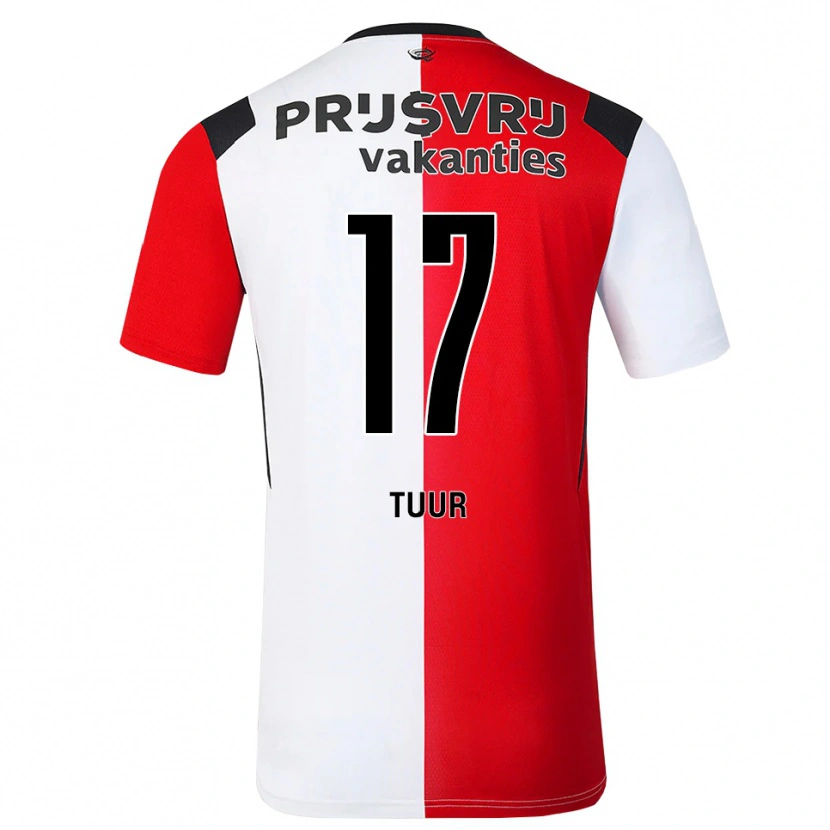 Danxen Heren Jay-Sean Tuur #17 Rood Wit Zwart Thuisshirt Thuistenue 2026/27 T-Shirt België