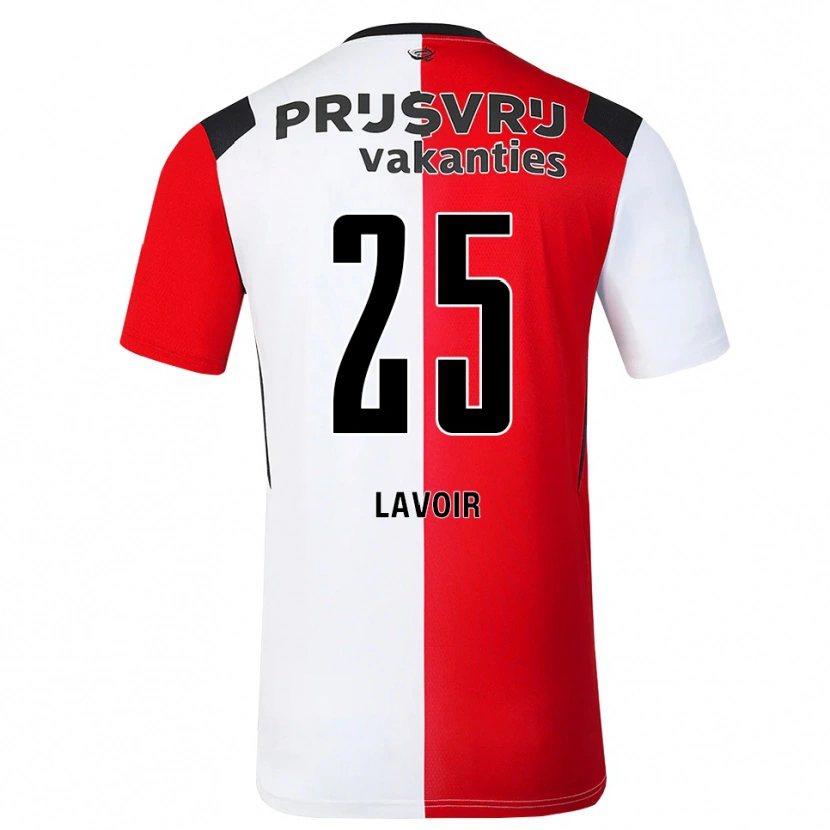 Danxen Heren Romee Van De Lavoir #25 Rood Wit Zwart Thuisshirt Thuistenue 2026/27 T-Shirt België