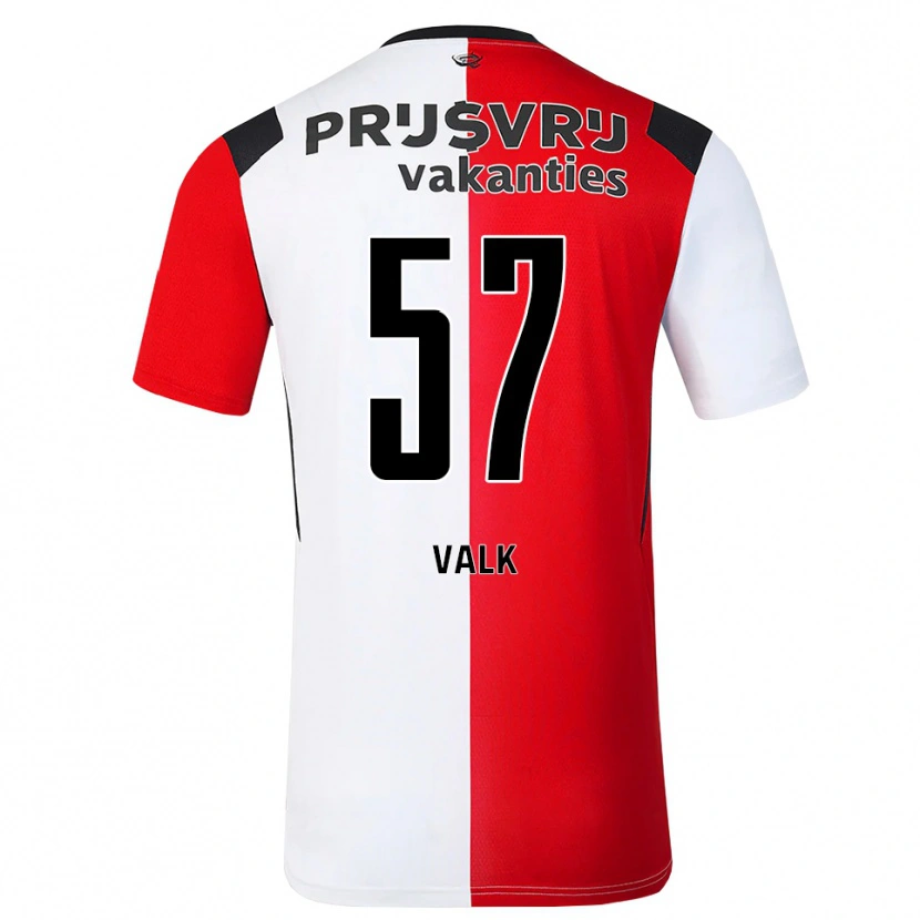 Danxen Heren Sem Valk #57 Rood Wit Zwart Thuisshirt Thuistenue 2026/27 T-Shirt België