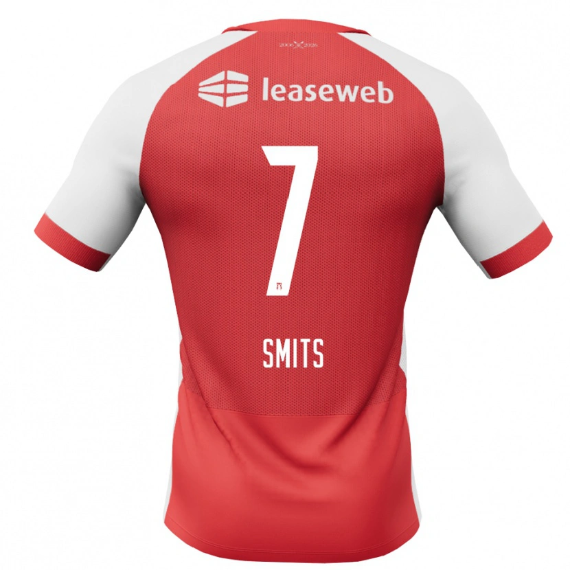 Danxen Heren Anthony Smits #7 Rood Wit Zwart Thuisshirt Thuistenue 2026/27 T-Shirt België