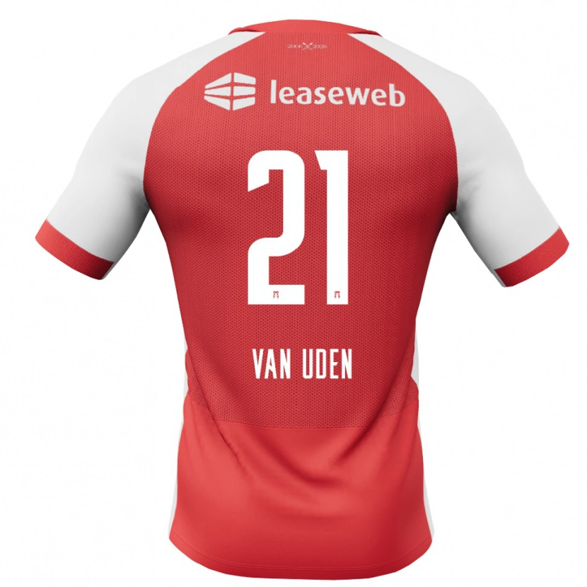 Danxen Heren Jasmijn Van Uden #21 Rood Wit Zwart Thuisshirt Thuistenue 2026/27 T-Shirt België