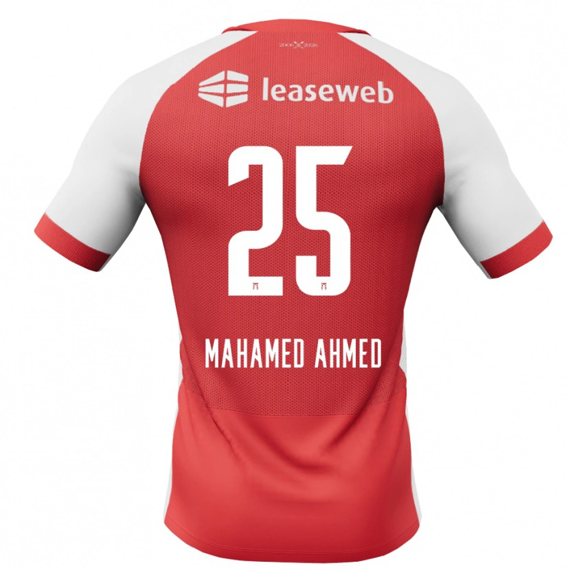 Danxen Heren Nuur Mahamed Ahmed #25 Rood Wit Zwart Thuisshirt Thuistenue 2026/27 T-Shirt België