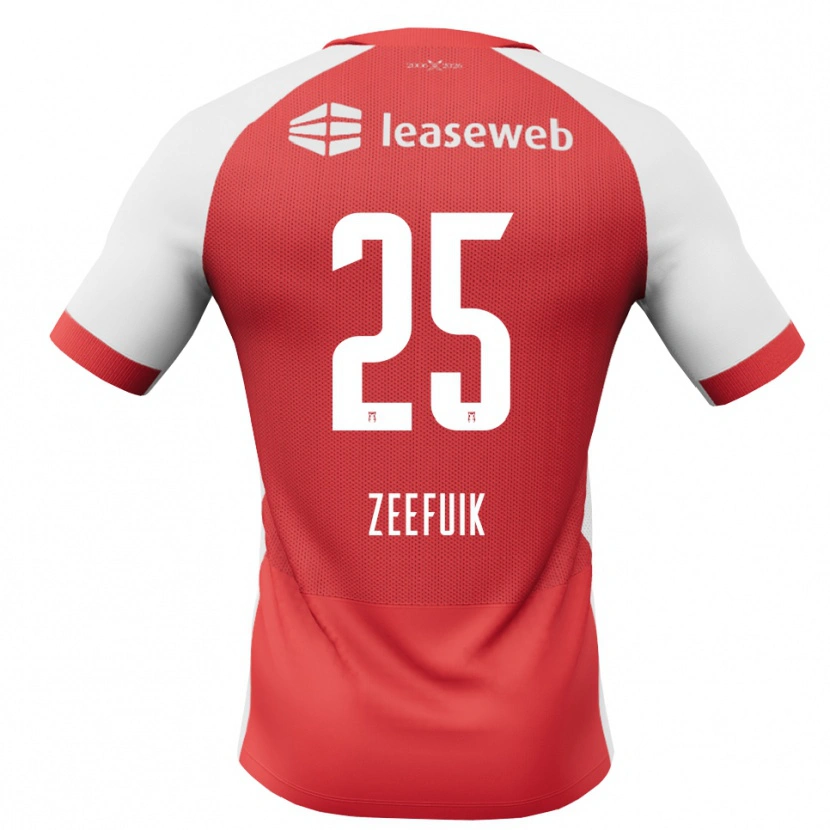 Danxen Heren Lequincio Zeefuik #25 Rood Wit Zwart Thuisshirt Thuistenue 2026/27 T-Shirt België