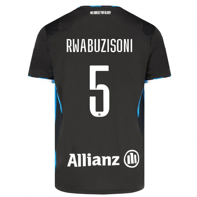 Danxen Heren Noah Rwabuzisoni #5 Zwart Rood Blauw Thuisshirt Thuistenue 2026/27 T-Shirt België