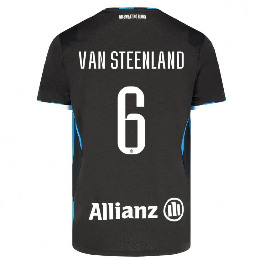 Danxen Heren Gilles Van Steenland #6 Zwart Rood Blauw Thuisshirt Thuistenue 2026/27 T-Shirt België