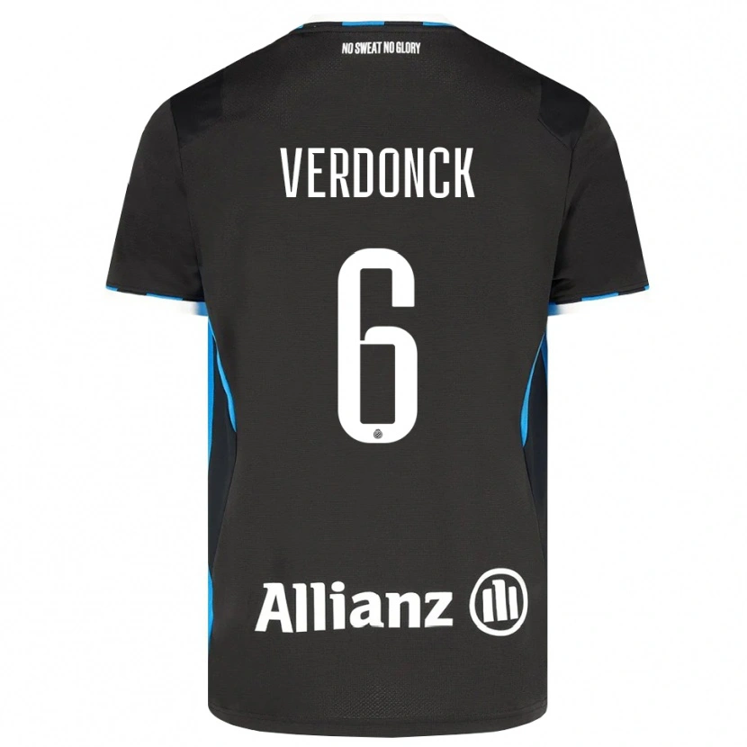 Danxen Heren Saar Verdonck #6 Zwart Rood Blauw Thuisshirt Thuistenue 2026/27 T-Shirt België