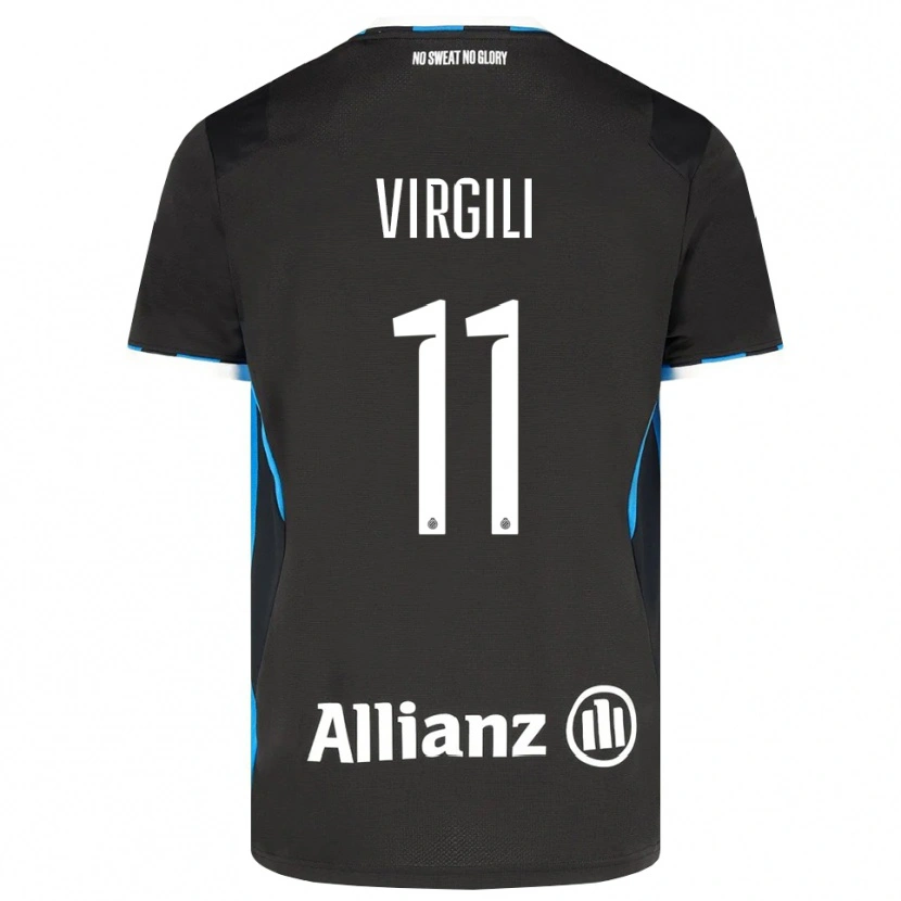 Danxen Heren Jan Virgili #11 Zwart Rood Blauw Thuisshirt Thuistenue 2026/27 T-Shirt België