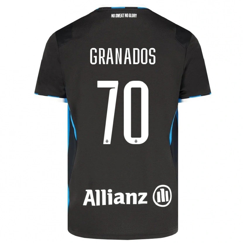 Danxen Heren Alejandro Granados #70 Zwart Rood Blauw Thuisshirt Thuistenue 2026/27 T-Shirt België