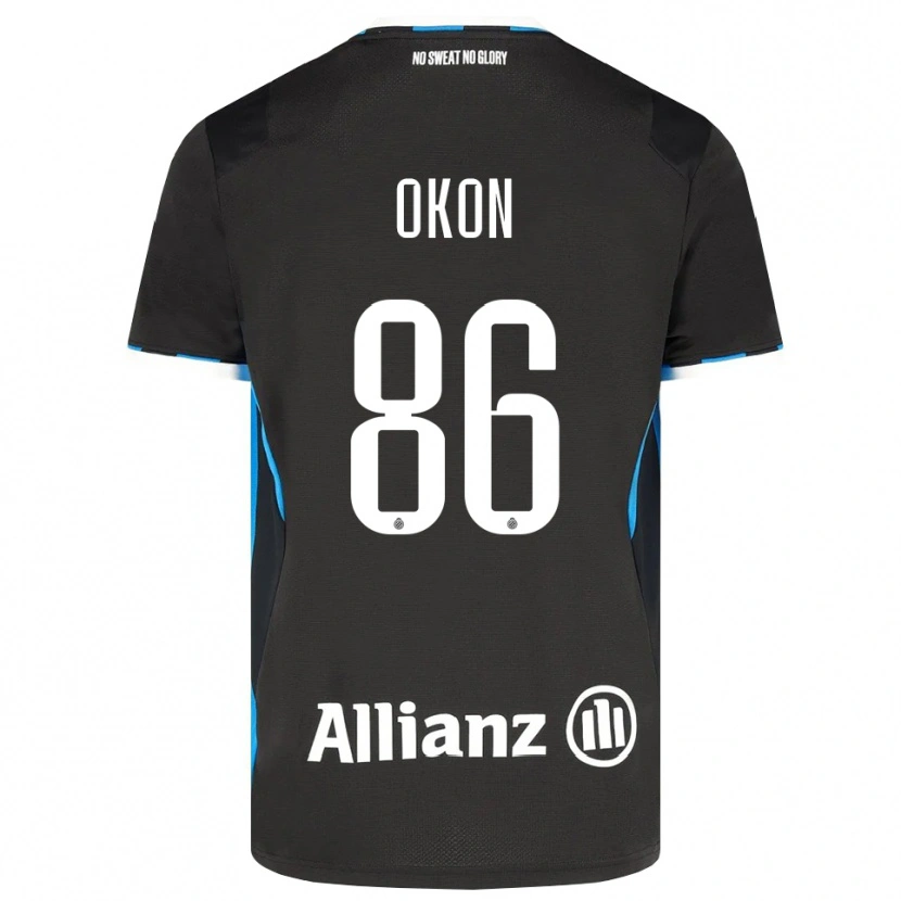 Danxen Heren Gianluca Okon-Engstler #86 Zwart Rood Blauw Thuisshirt Thuistenue 2026/27 T-Shirt België