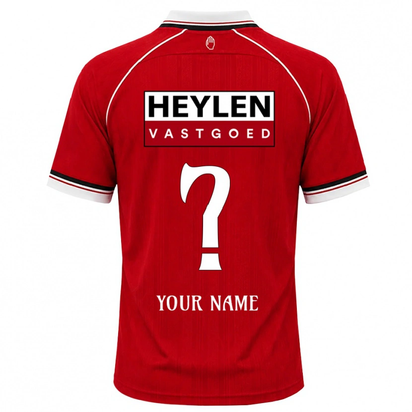 Danxen Heren Uw Naam #0 Rood Wit Zwart Thuisshirt Thuistenue 2026/27 T-Shirt België