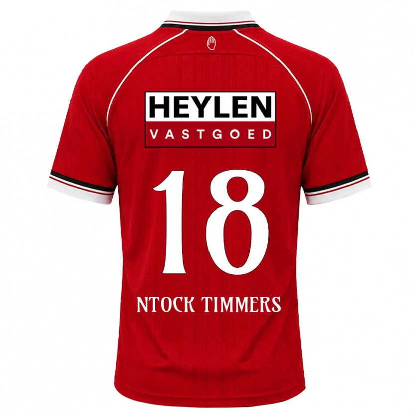 Danxen Heren Kurtis Ntock #18 Rood Wit Zwart Thuisshirt Thuistenue 2026/27 T-Shirt België