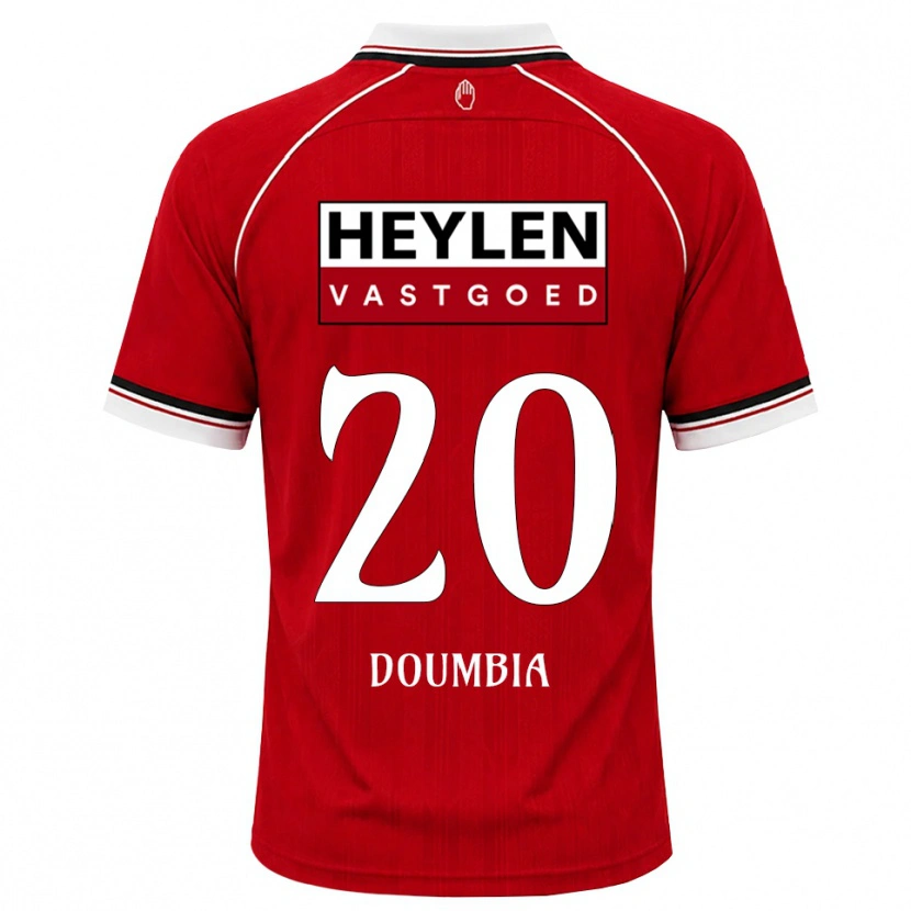 Danxen Heren Mahamadou Doumbia #20 Rood Wit Zwart Thuisshirt Thuistenue 2026/27 T-Shirt België