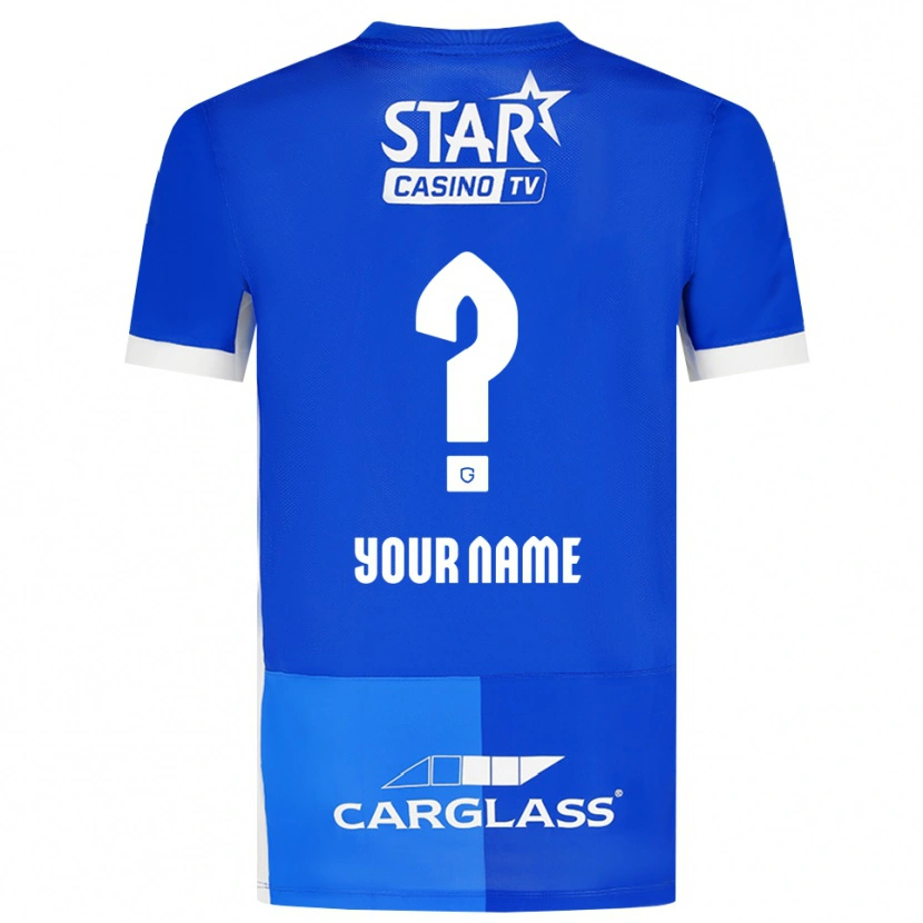 Danxen Heren Uw Naam #0 Mediumblauw Koninklijkblauw Wit Thuisshirt Thuistenue 2026/27 T-Shirt België