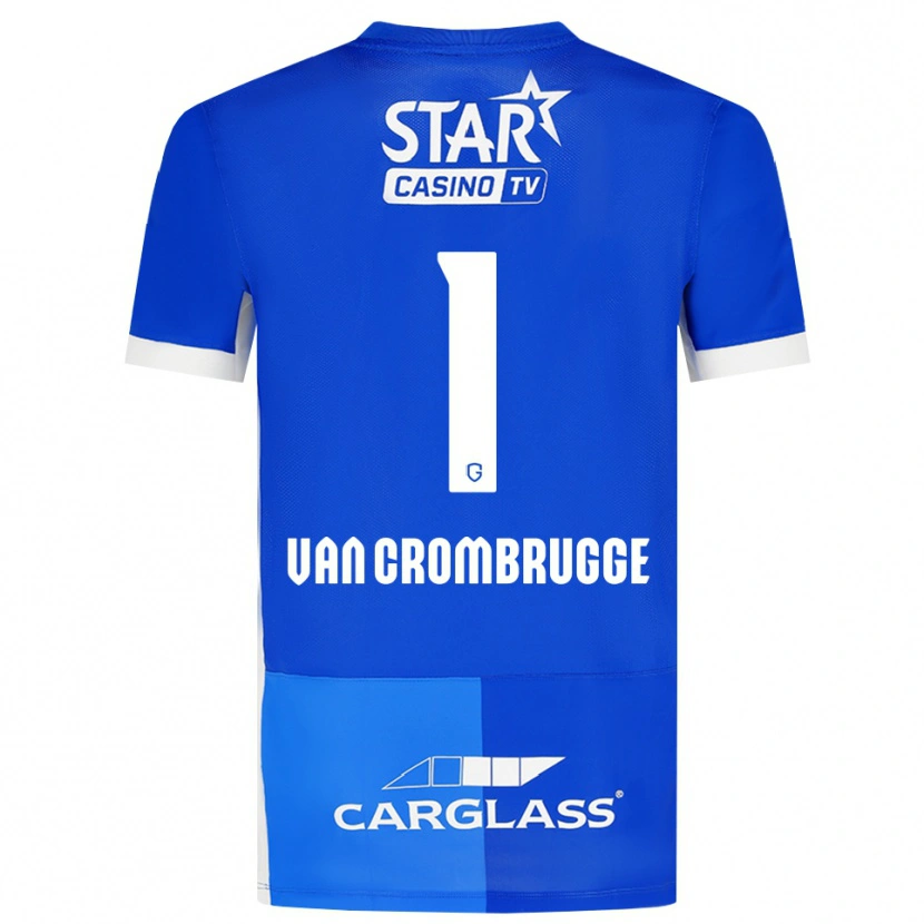 Danxen Heren Hendrik Van Crombrugge #1 Mediumblauw Koninklijkblauw Wit Thuisshirt Thuistenue 2026/27 T-Shirt België