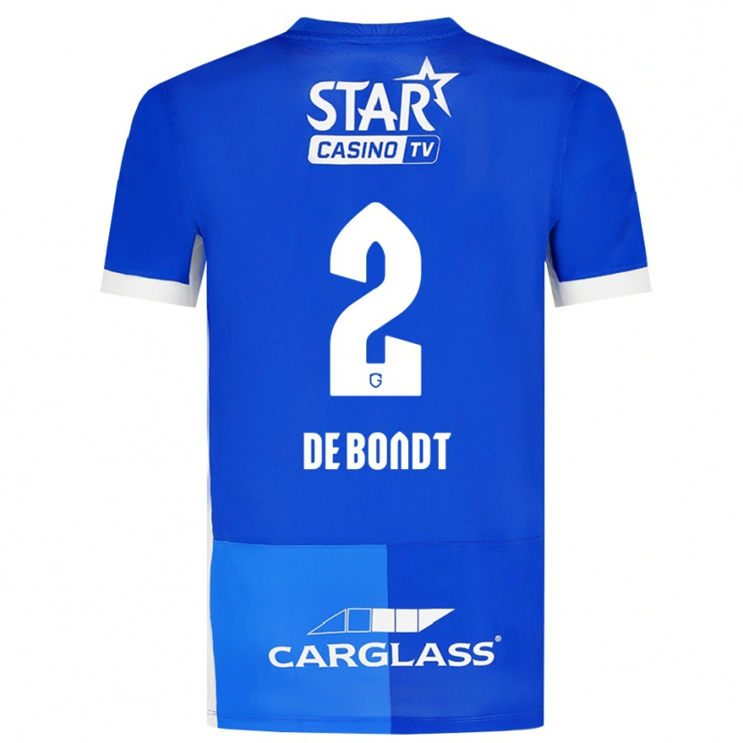 Danxen Heren Marith De Bondt #2 Mediumblauw Koninklijkblauw Wit Thuisshirt Thuistenue 2026/27 T-Shirt België