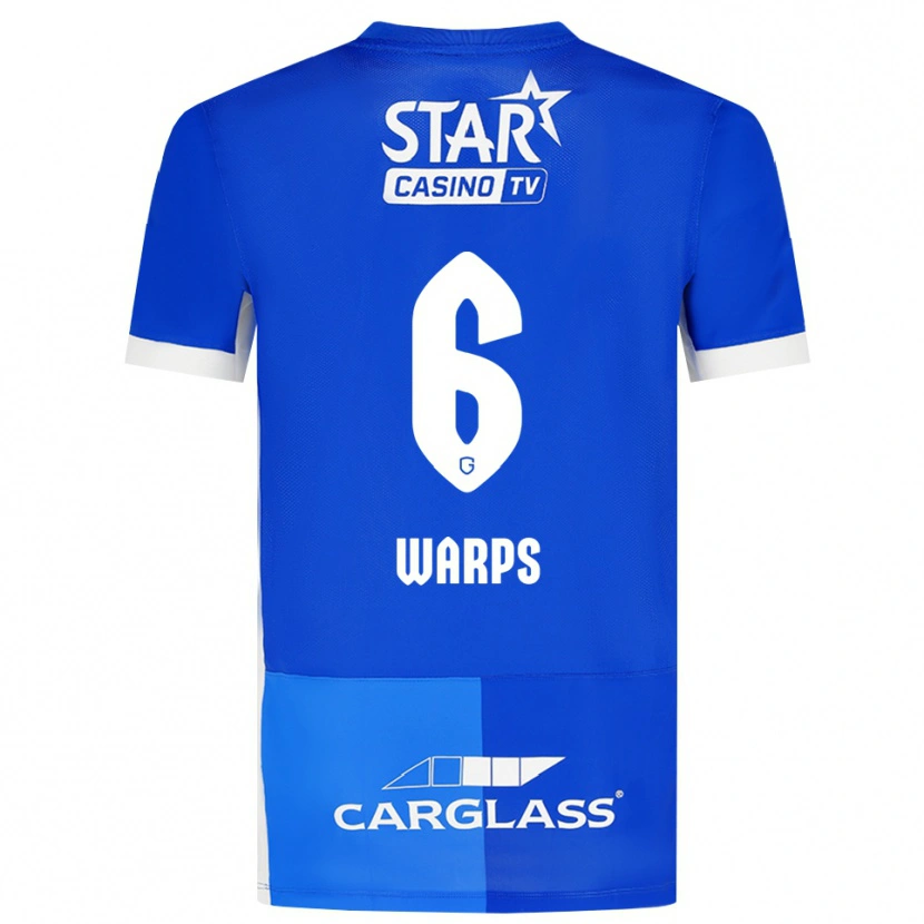 Danxen Heren Isa Warps #6 Mediumblauw Koninklijkblauw Wit Thuisshirt Thuistenue 2026/27 T-Shirt België