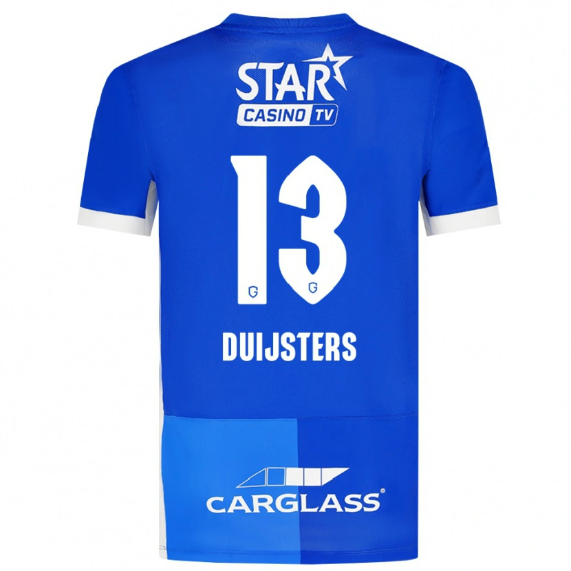 Danxen Heren Gwen Duijsters #13 Mediumblauw Koninklijkblauw Wit Thuisshirt Thuistenue 2026/27 T-Shirt België