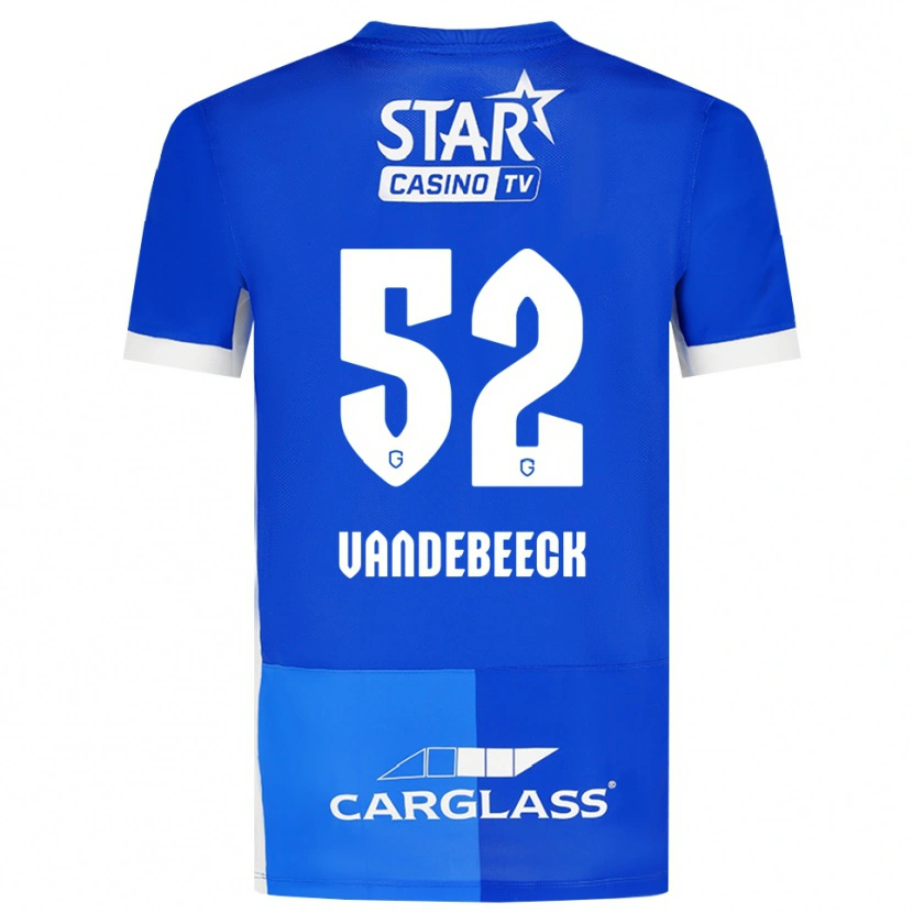 Danxen Heren Emmely Vandebeeck #52 Mediumblauw Koninklijkblauw Wit Thuisshirt Thuistenue 2026/27 T-Shirt België