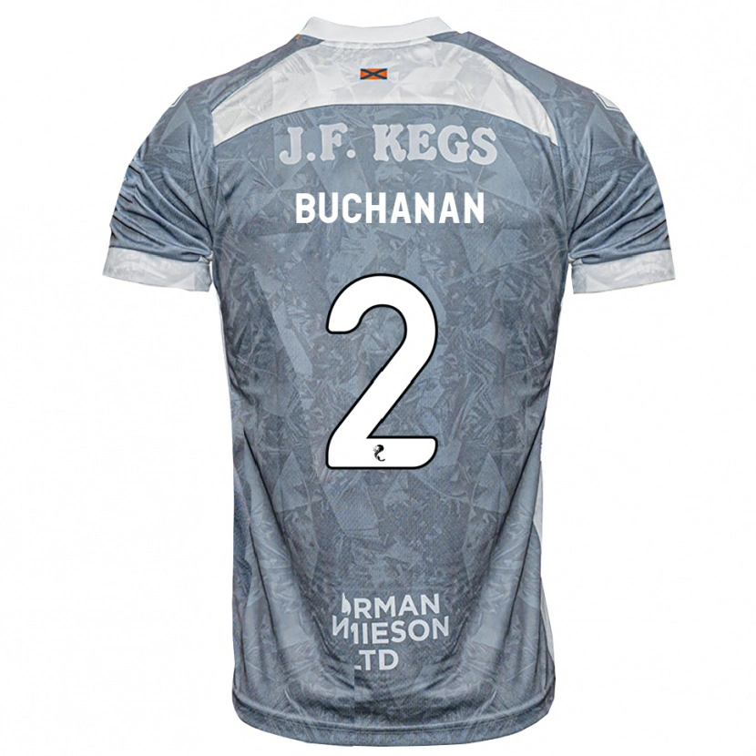 Danxen Heren Marcus Buchanan #2 Lichtleigrijs Uitshirt Uittenue 2026/27 T-Shirt België