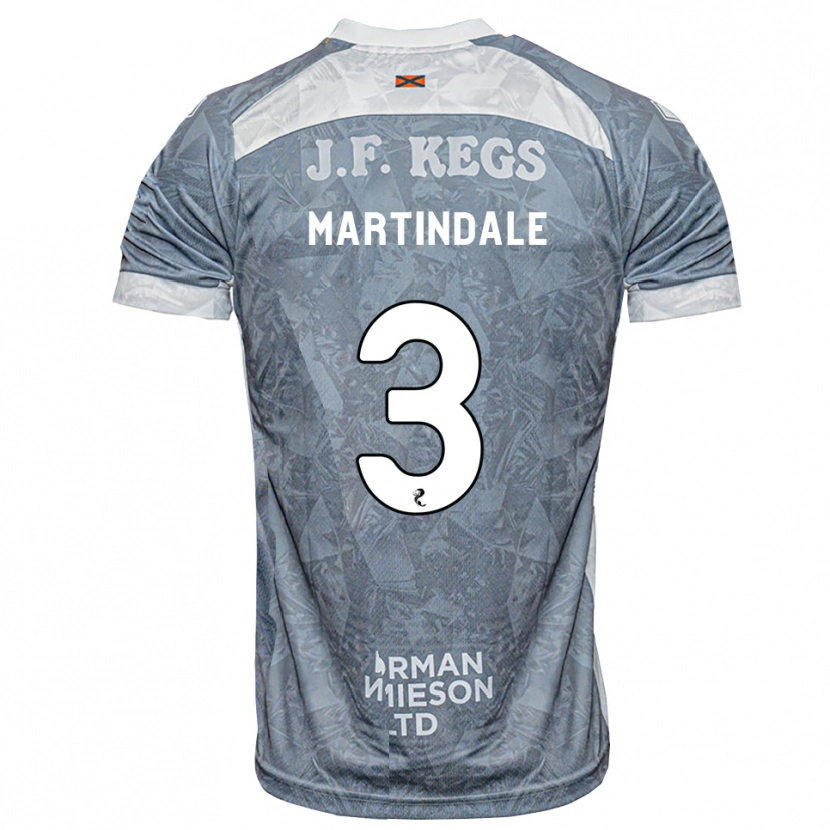 Danxen Heren Amilie Martindale #3 Lichtleigrijs Uitshirt Uittenue 2026/27 T-Shirt België
