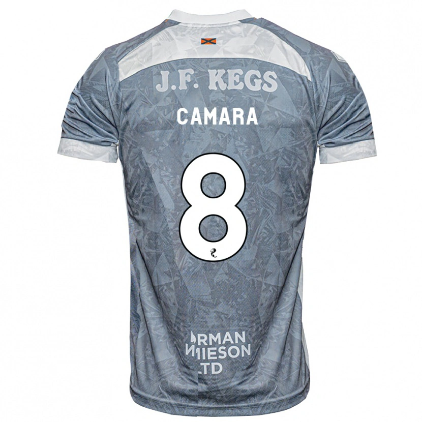 Danxen Heren Panutche Camara #8 Lichtleigrijs Uitshirt Uittenue 2026/27 T-Shirt België