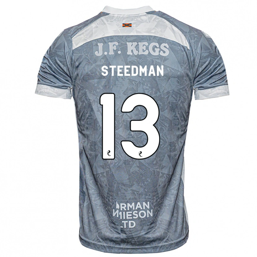 Danxen Heren Morgan Steedman #13 Lichtleigrijs Uitshirt Uittenue 2026/27 T-Shirt België