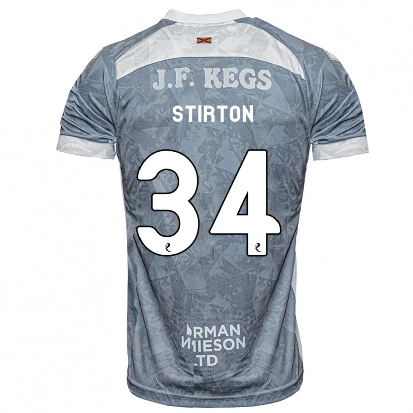 Danxen Heren Owen Stirton #34 Lichtleigrijs Uitshirt Uittenue 2026/27 T-Shirt België