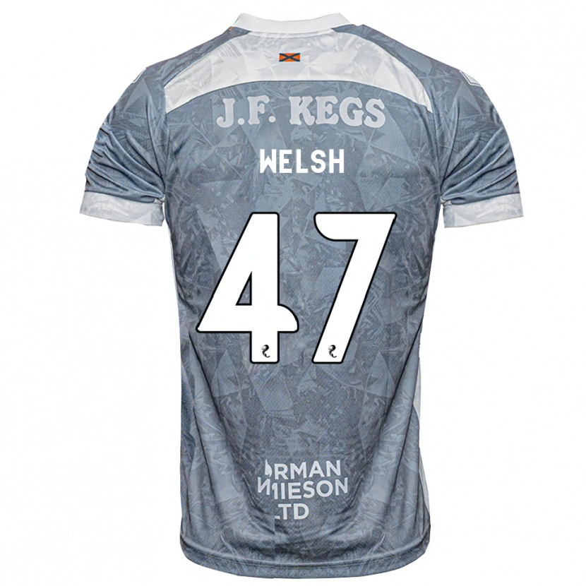 Danxen Heren Harry Welsh #47 Lichtleigrijs Uitshirt Uittenue 2026/27 T-Shirt België