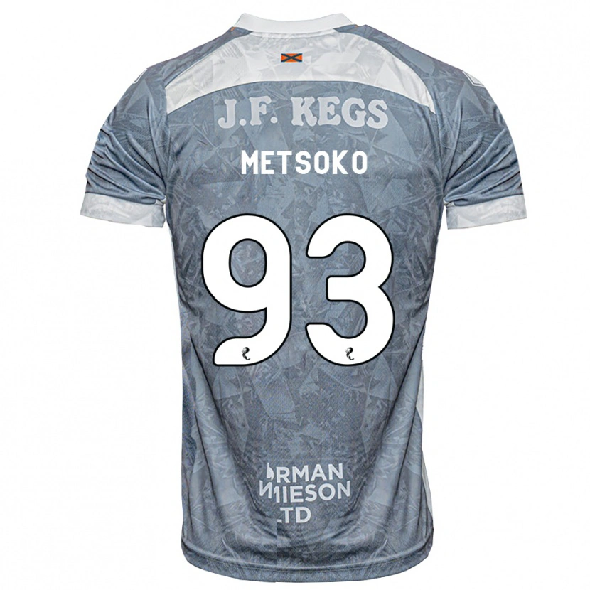 Danxen Heren Idjessi Metsoko #93 Lichtleigrijs Uitshirt Uittenue 2026/27 T-Shirt België