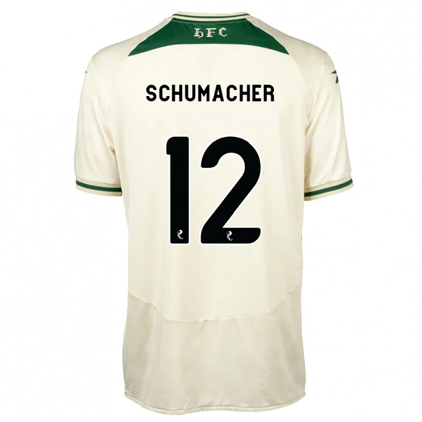 Danxen Heren Noa Schumacher #12 Wit Bosgroen Uitshirt Uittenue 2026/27 T-Shirt België