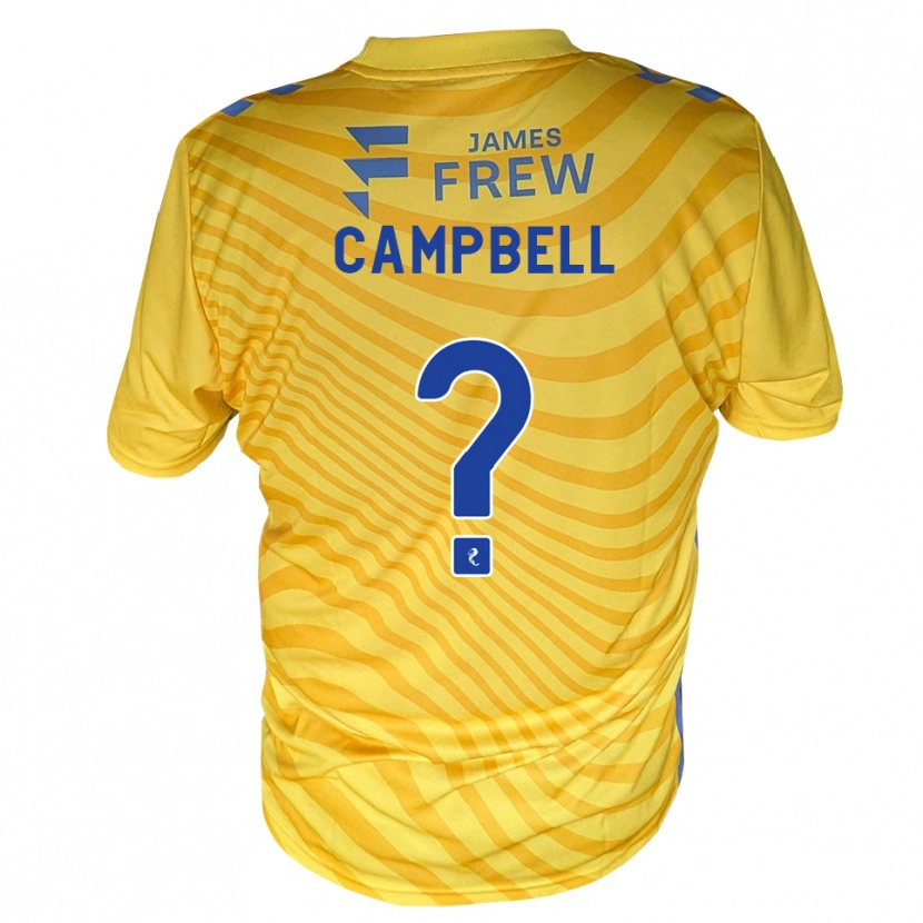 Danxen Heren Jillian Campbell #0 Koningsblauw Geel Uitshirt Uittenue 2026/27 T-Shirt België