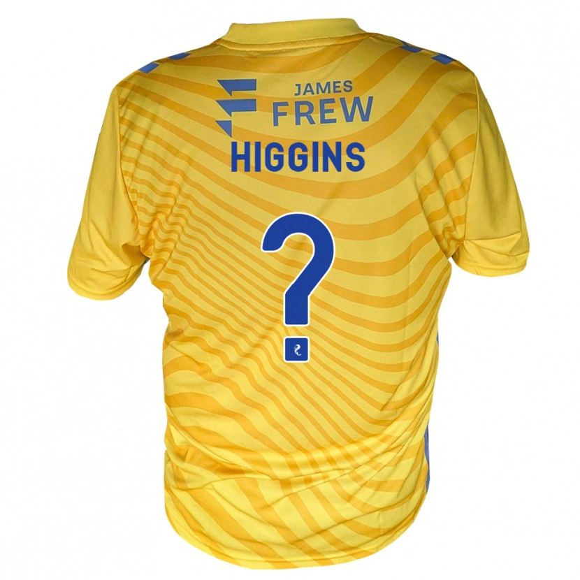 Danxen Heren Rhona Higgins #0 Koningsblauw Geel Uitshirt Uittenue 2026/27 T-Shirt België