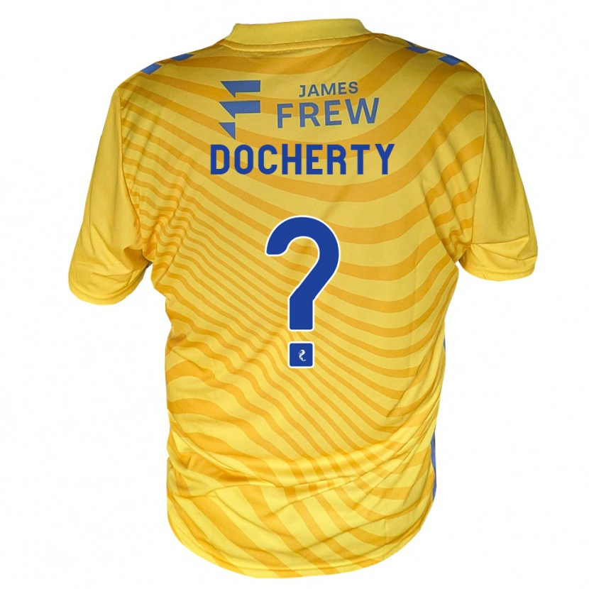 Danxen Heren Clare Docherty #0 Koningsblauw Geel Uitshirt Uittenue 2026/27 T-Shirt België
