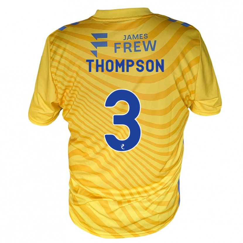 Danxen Heren Dominic Thompson #3 Koningsblauw Geel Uitshirt Uittenue 2026/27 T-Shirt België