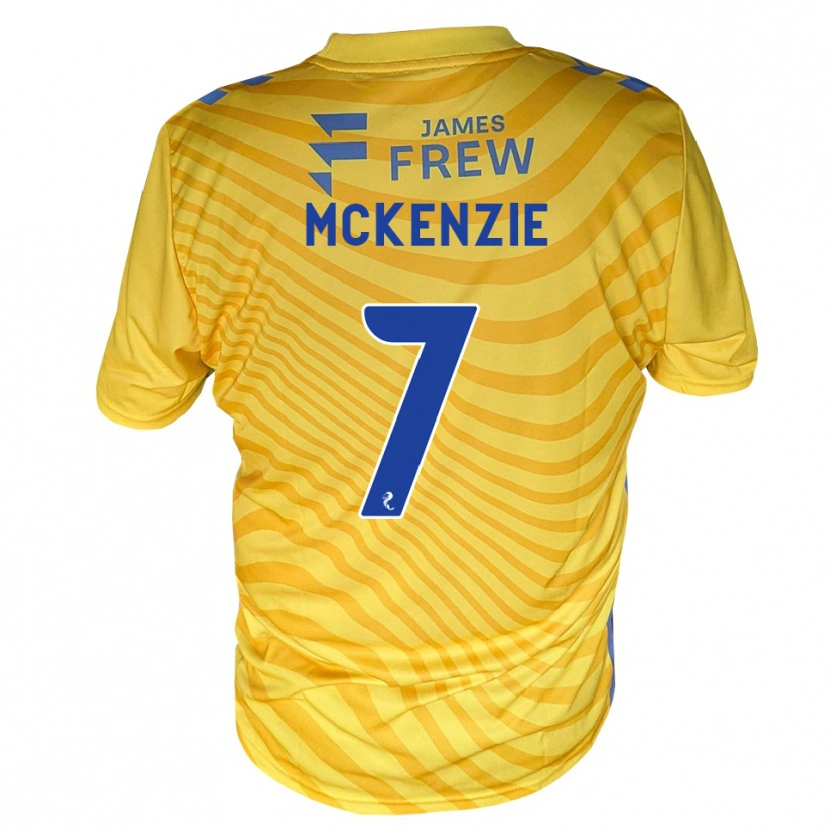 Danxen Heren Rory Mckenzie #7 Koningsblauw Geel Uitshirt Uittenue 2026/27 T-Shirt België