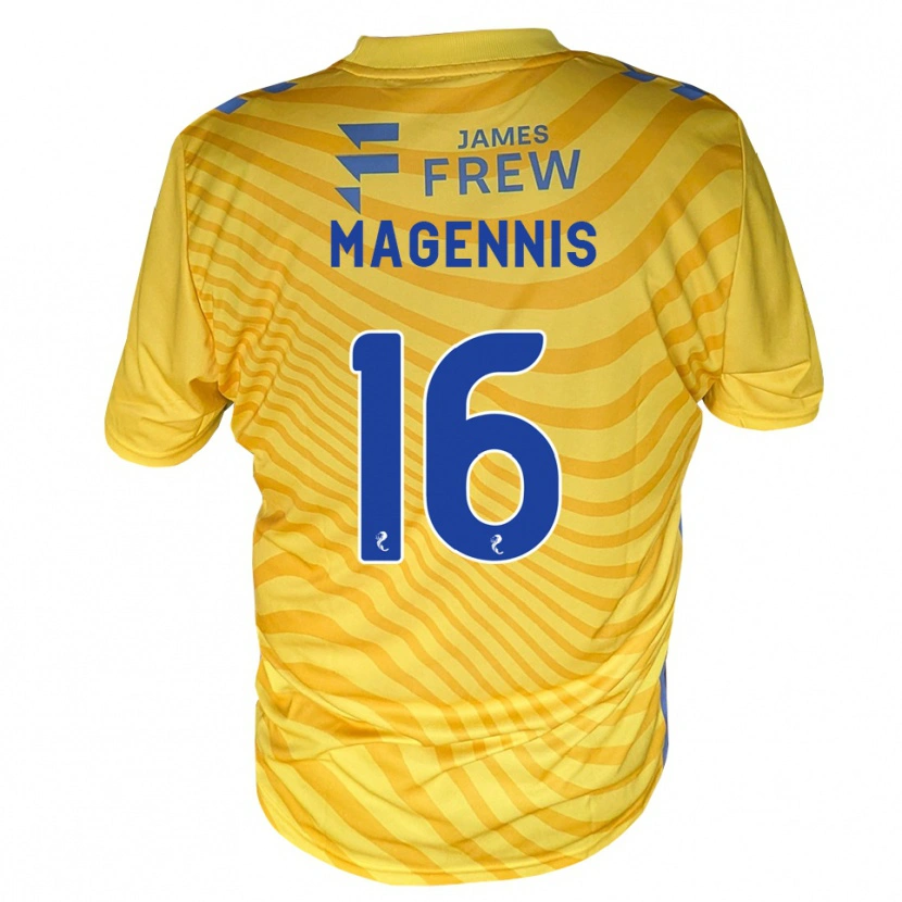 Danxen Heren Kyle Magennis #16 Koningsblauw Geel Uitshirt Uittenue 2026/27 T-Shirt België