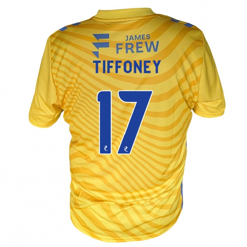 Danxen Heren Scott Tiffoney #17 Koningsblauw Geel Uitshirt Uittenue 2026/27 T-Shirt België