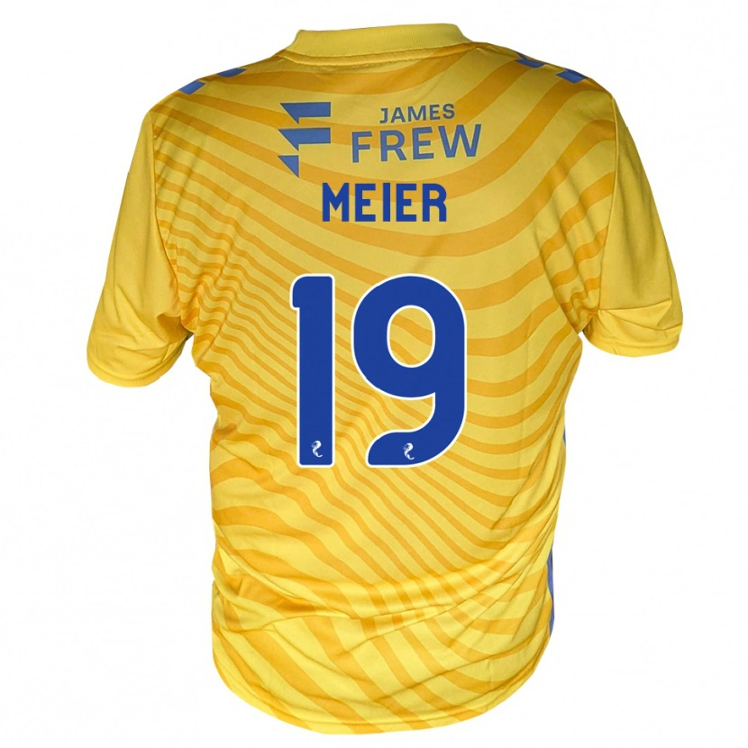 Danxen Heren Jonathan Meier #19 Koningsblauw Geel Uitshirt Uittenue 2026/27 T-Shirt België
