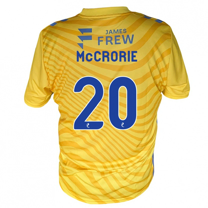 Danxen Heren Robby Mccrorie #20 Koningsblauw Geel Uitshirt Uittenue 2026/27 T-Shirt België