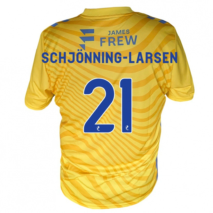 Danxen Heren Michael Schjönning-Larsen #21 Koningsblauw Geel Uitshirt Uittenue 2026/27 T-Shirt België