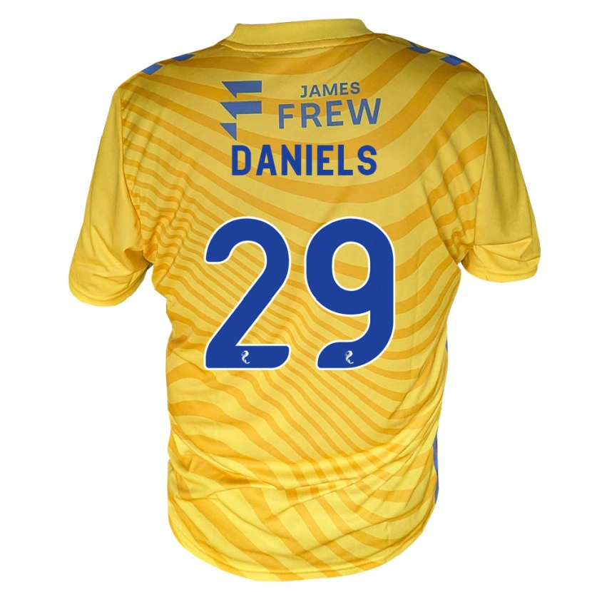 Danxen Heren Djenairo Daniels #29 Koningsblauw Geel Uitshirt Uittenue 2026/27 T-Shirt België