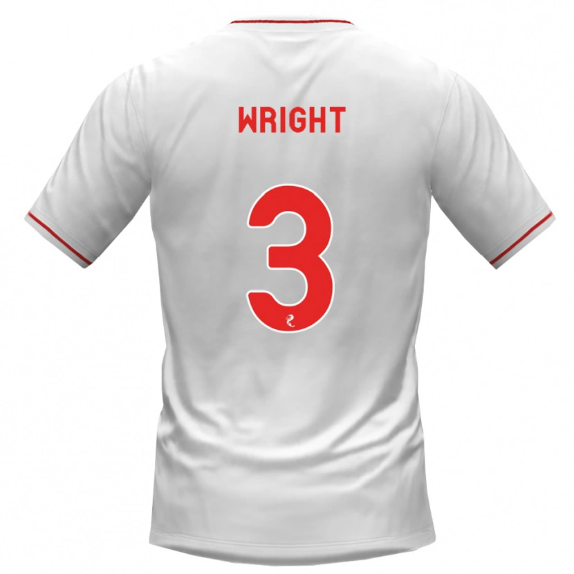 Danxen Heren Duncan Wright #3 Wit Rood Uitshirt Uittenue 2026/27 T-Shirt België