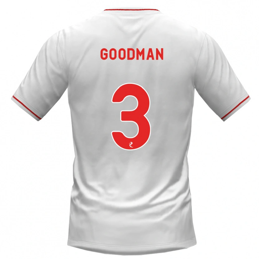 Danxen Heren Mya Goodman #3 Wit Rood Uitshirt Uittenue 2026/27 T-Shirt België