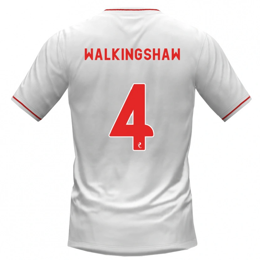 Danxen Heren Rachel Walkingshaw #4 Wit Rood Uitshirt Uittenue 2026/27 T-Shirt België