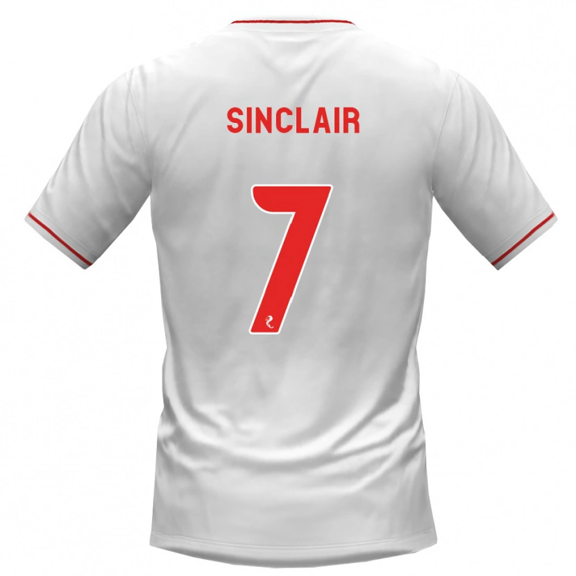 Danxen Heren Tyrese Sinclair #7 Wit Rood Uitshirt Uittenue 2026/27 T-Shirt België