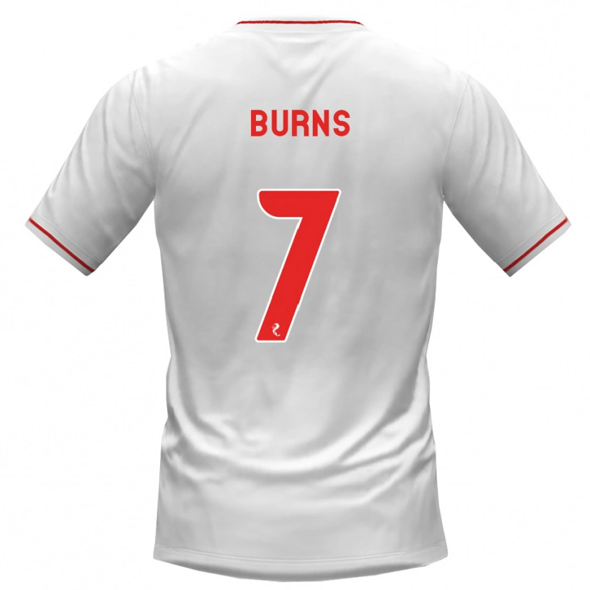 Danxen Heren Erin Burns #7 Wit Rood Uitshirt Uittenue 2026/27 T-Shirt België